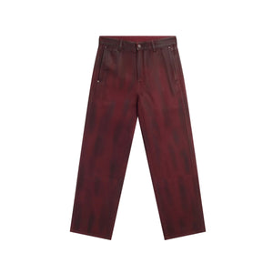 LOUIS GABRIEL NOUCHI - Straight - Leg Denim Trousers - SS25 - DARK RED GLOSSY